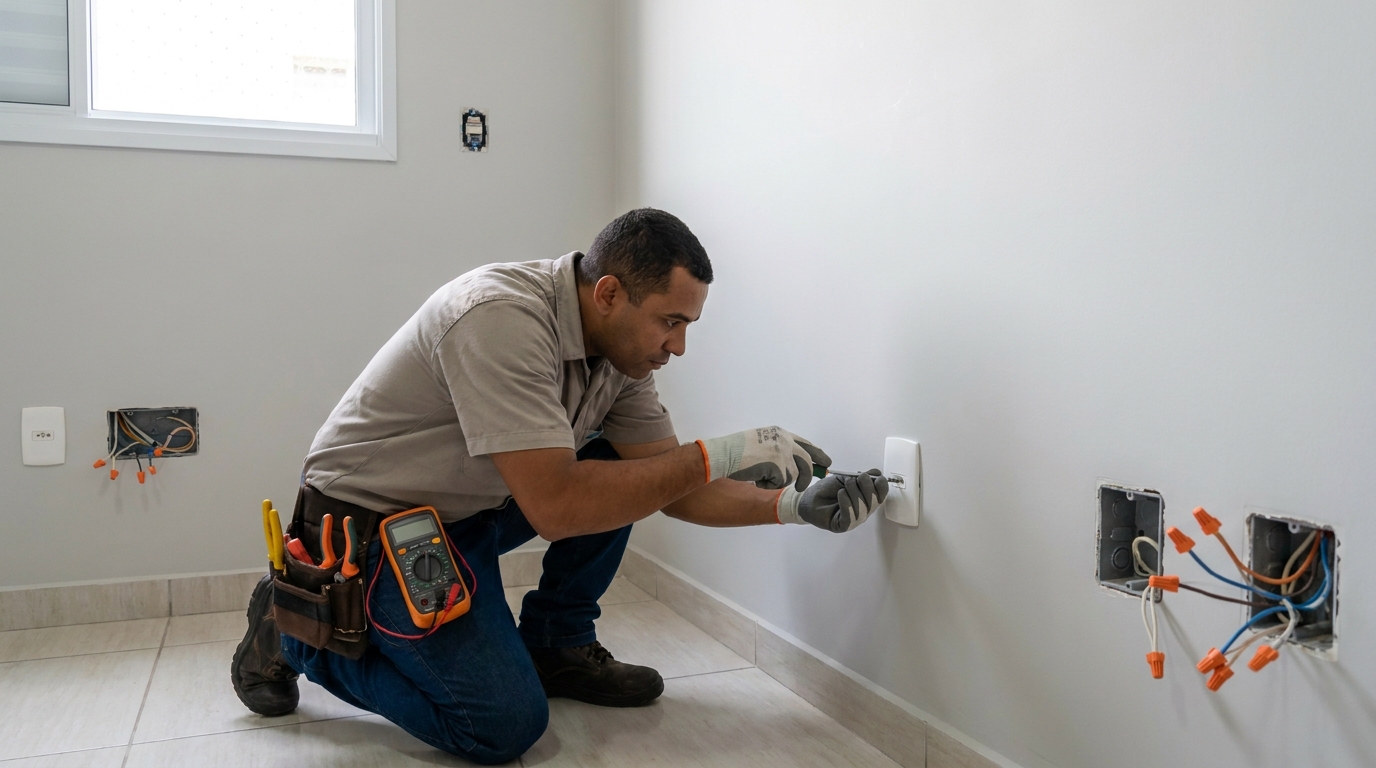 Instalação de Tomada e Interruptor